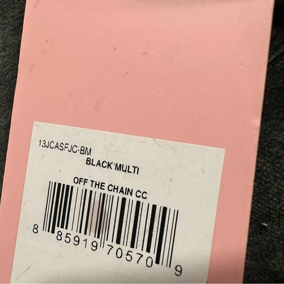 NWT Juicy Couture Women’s Black Multi Off the Chain CC Coin and Card Case - Picture 2 of 7